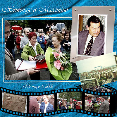 Foto montaje de su homenaje Foto montaje de su homenaje