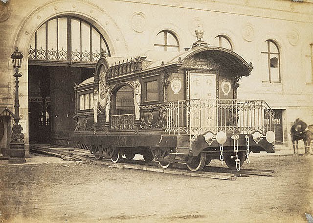 Pope Pius IX railroad car (getty collection)
