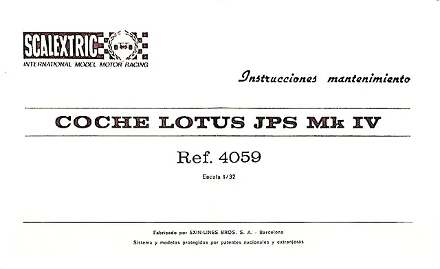 4059 - Lotus JPS Mk IV -1 4059 - Lotus JPS Mk IV -1