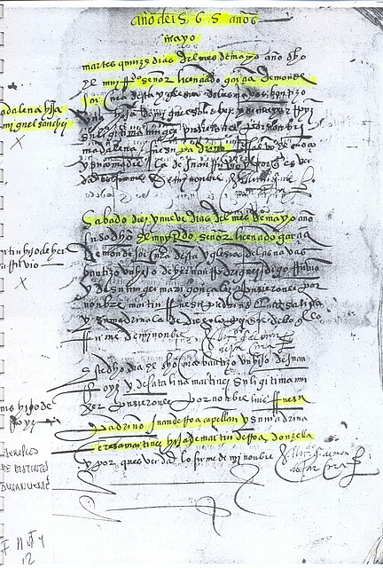 Copia de Bautismos 1565
