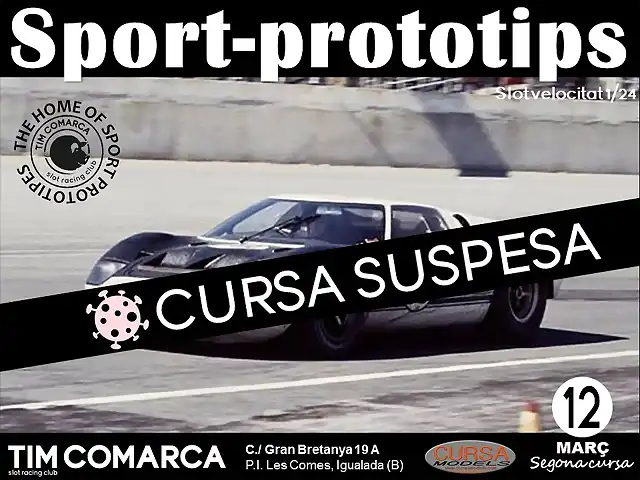 Cartell Sport-prototips - cursa 2s