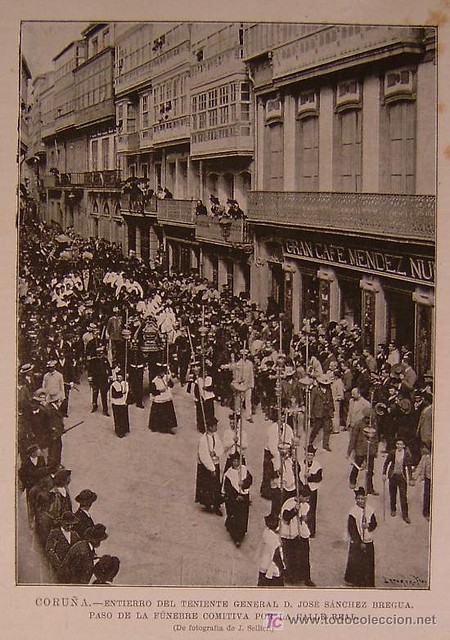 Entierro Teniente General José Sánchez Bregua Coruña