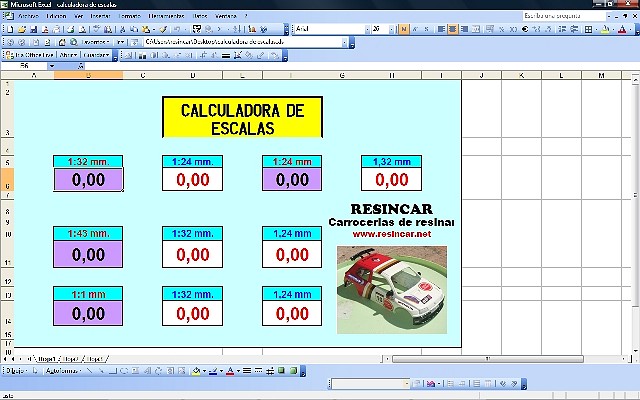 calculadora de escalas