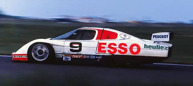 La WM P82 numro 9 aux 6 heures de Silverstone 1982