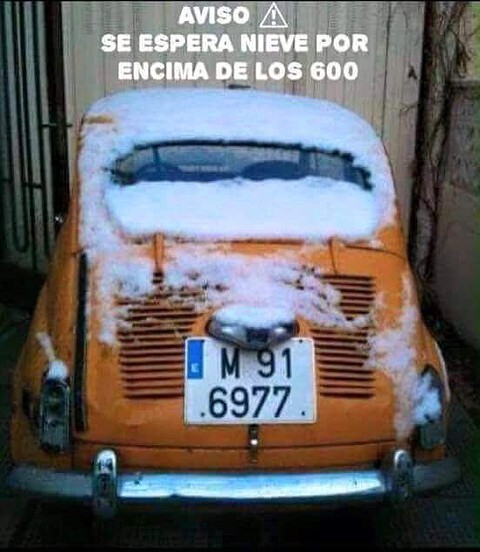 nieve por encima de los 600