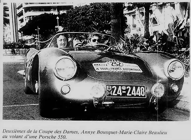 Porsche 550 - TdF'54 - Annie Bousquet - Marie Claire Beaulieu - 03