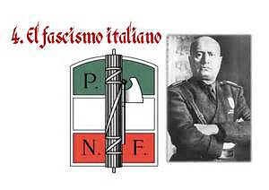 El fascio littorio como emblema del fascismo italiano