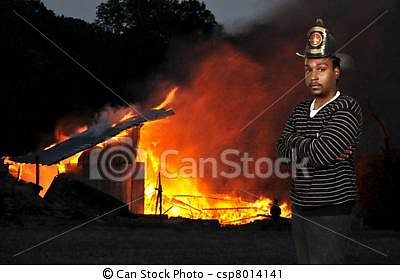 bombero negro