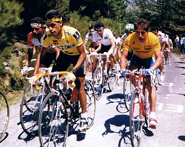 Perico-Vuelta1989-Navacerrada-Santos Hern?ndez-Pino-Echabe