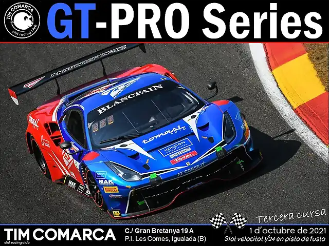 Cartell GT Pro - Cursa 3