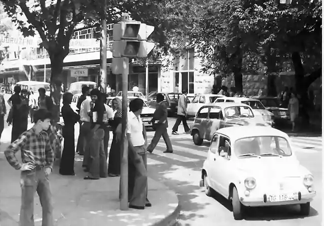 Podgorica - Kreuzung beim Hauptpostamt, 1976