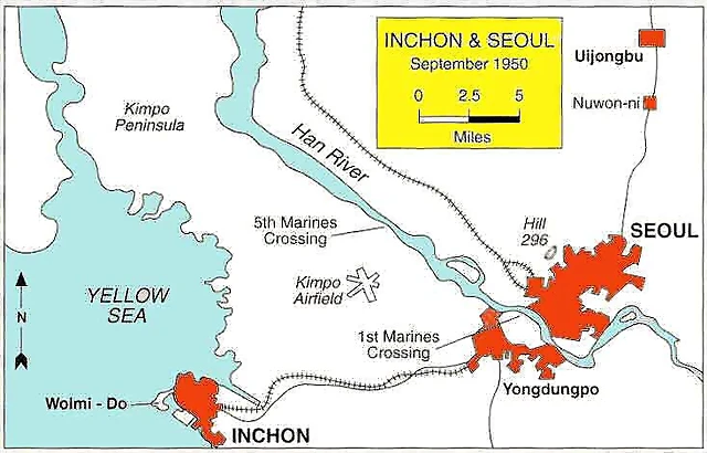 Mapa Inchon Seul