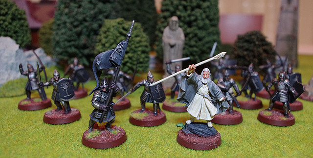 Gandalf y los Guerreros de Gondor