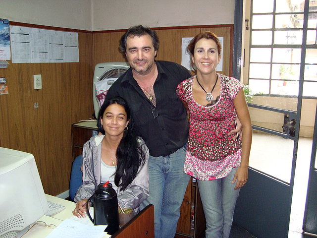 Alejandra Pautazzo, Fabian Mazzi y Gisela Vallone