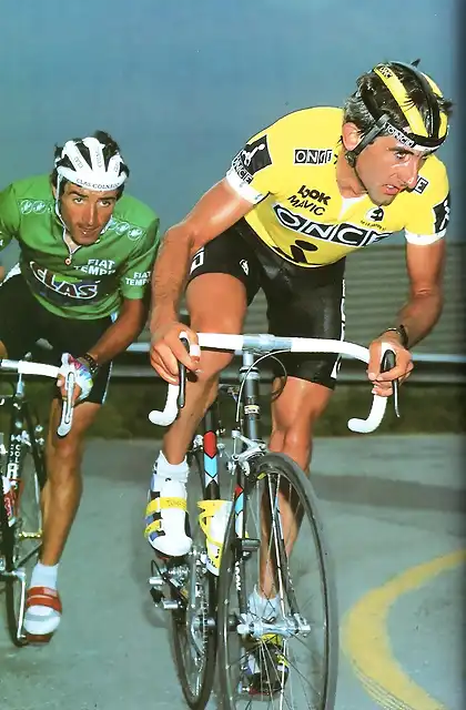 1991 - Giro. Lejarreta y Gastn en el Pordoi