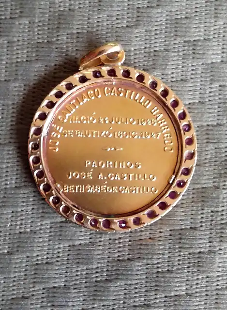 Medalla bautizo rev
