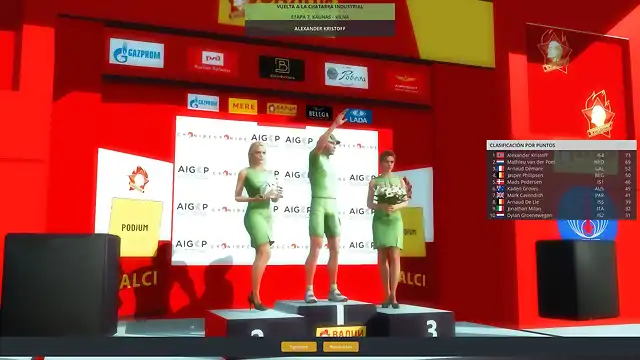 podium puntos