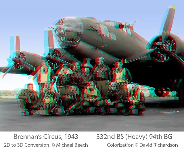 Otra foto 3D. del Brennan's Circus de 1943.