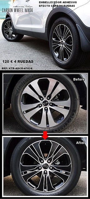 Adhesivo carbon para ruedas.KTR-ADCR-47024.Doctc