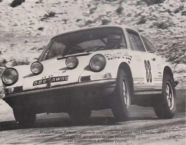 Porsche 911 S - TdF'70 - Marie-Pierre Palayer & Ginette Derolland