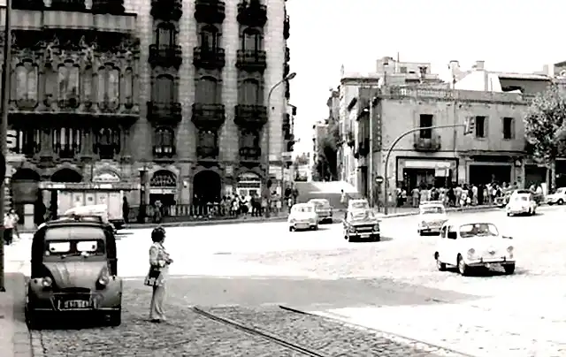 Barcelona Pl. Lesseps 1960