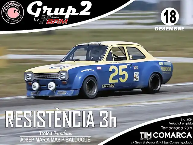 Cartell Grup 2 by BRM - Resistncia 3h