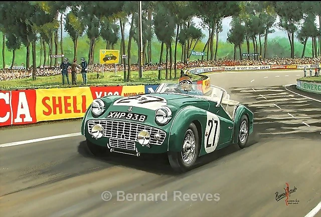 Triumph TR3 - Bernard Reeves draw Triumph TR3 - Bernard Reeves draw