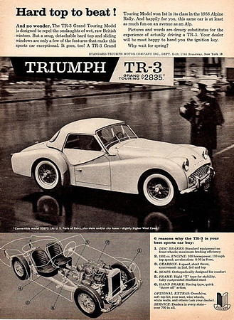 Triumph TR3 - publi '59b Triumph TR3 - publi '59b