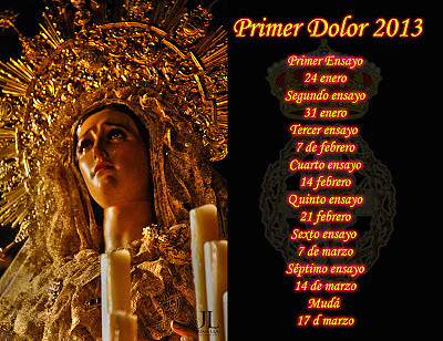 calendario ensayos virgen