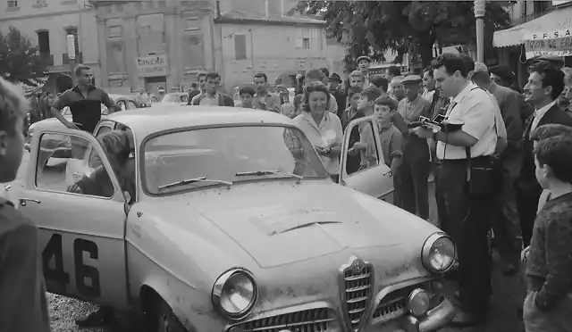 Alfa Romeo Giulietta TI - TdF'59 - Liliane Aumas-Rene Wagner