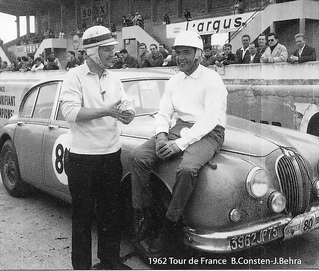 Jaguar Mk-II - TdF'62 - Bernard Consten - Jean Behra