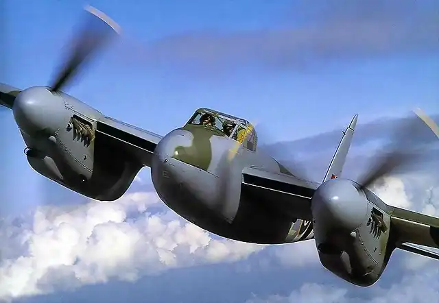 Magnfica fotografia de un De Havilland Mosquito