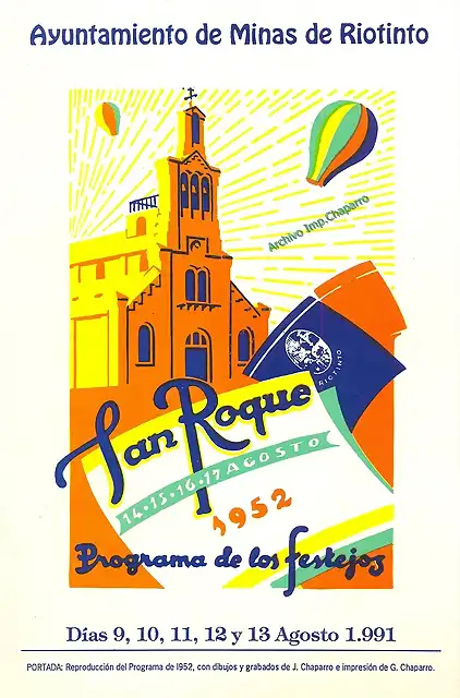 03-Programa S. Roque 1991-Reprod.programa ao 1952