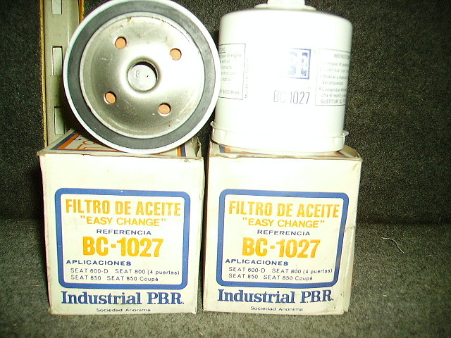 FILTROS ACEITE 600D-E