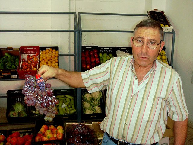 Un racimo de uva de dos kilos-Agosto 2009