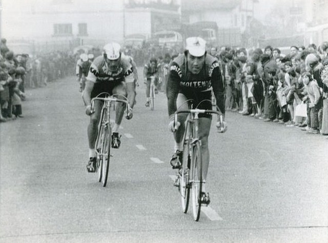 VUELTA 1973,META VOLANTE EIBAR,MERCKX,ELORRIAGA