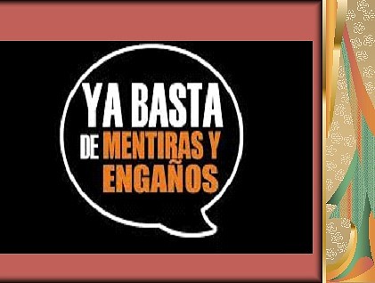 NO MAS MENTIRAS NO MAS MENTIRAS
