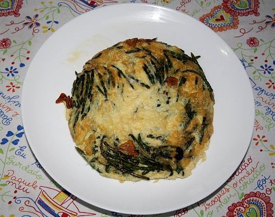 Tortilla de salicornias Tortilla de salicornias
