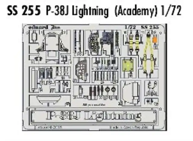 EDSS255-1-72-Lockheed-P-38J-Lightning-zoom-etch-Academy--1050-p