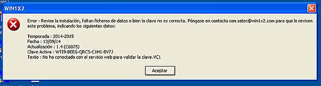 error win1x2