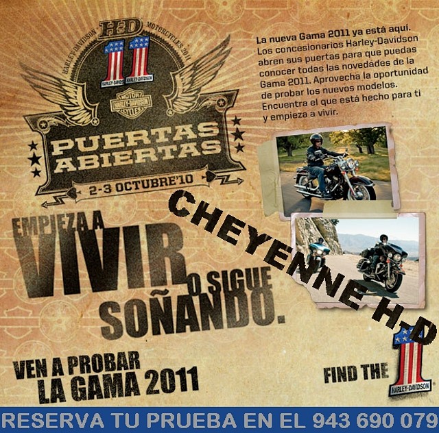 PUERTAS ABIERTAS CHEYENNE  H-D 2 Y 3 OCTUBRE