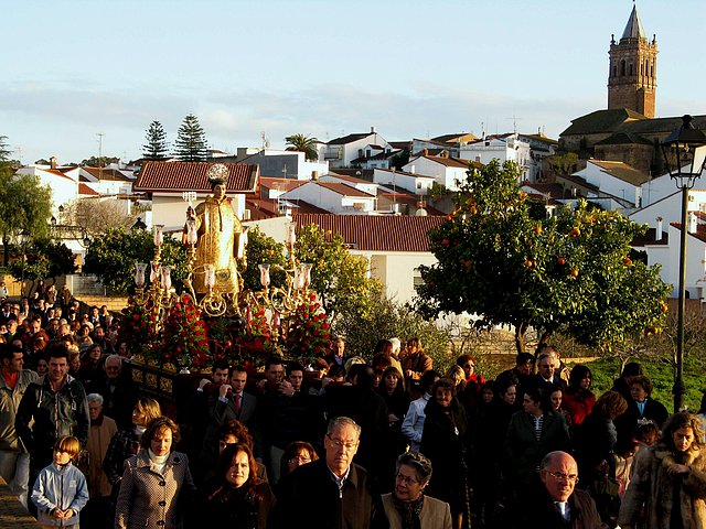 Procesion final en Zalamea la Real-25.01.09