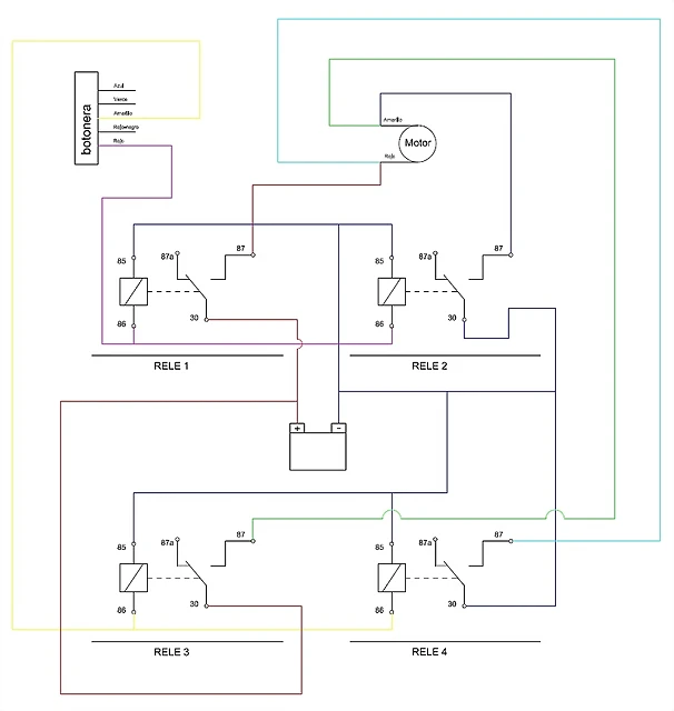 Esquema elevalunas