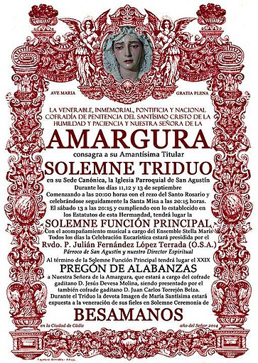 Cartel de Amargura 2014