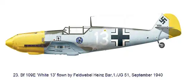 Bf-109-E3 - Heinz Bar