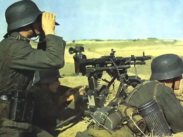 Puesto de ametralladora del ejercito alemn en la WWII