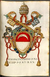Escudo papal del papa luna