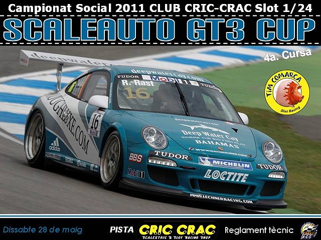 Cartell Cursa 4 Scaleauto GT3