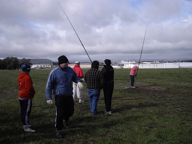 Los Warner, Daquino, Frade en la pedana