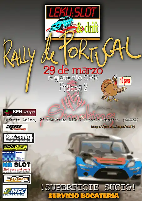 cartel rally portugal 28 marzo leku